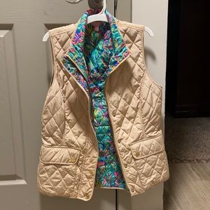 Lilly Pulitzer Getaway quilted vest